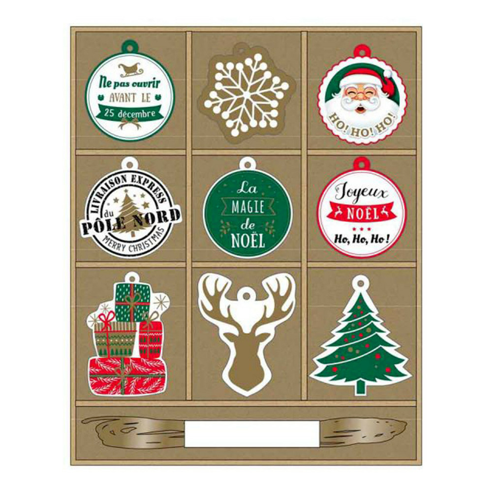 Lot de 10 étiquettes cadeaux 
