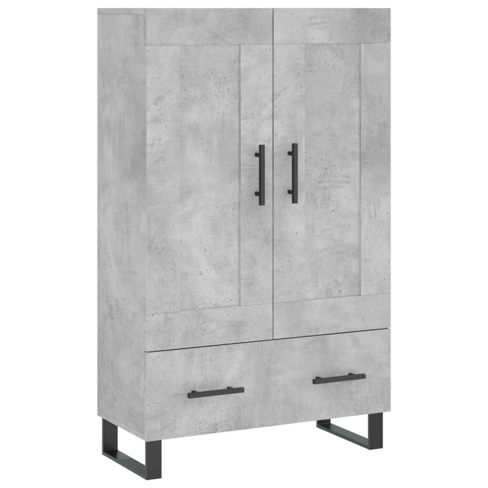 Buffet bahut commode armoire meuble de rangement organisateur cuisine salle de séjour salon haut 69,5 x 31 x 115 cm bois d'in