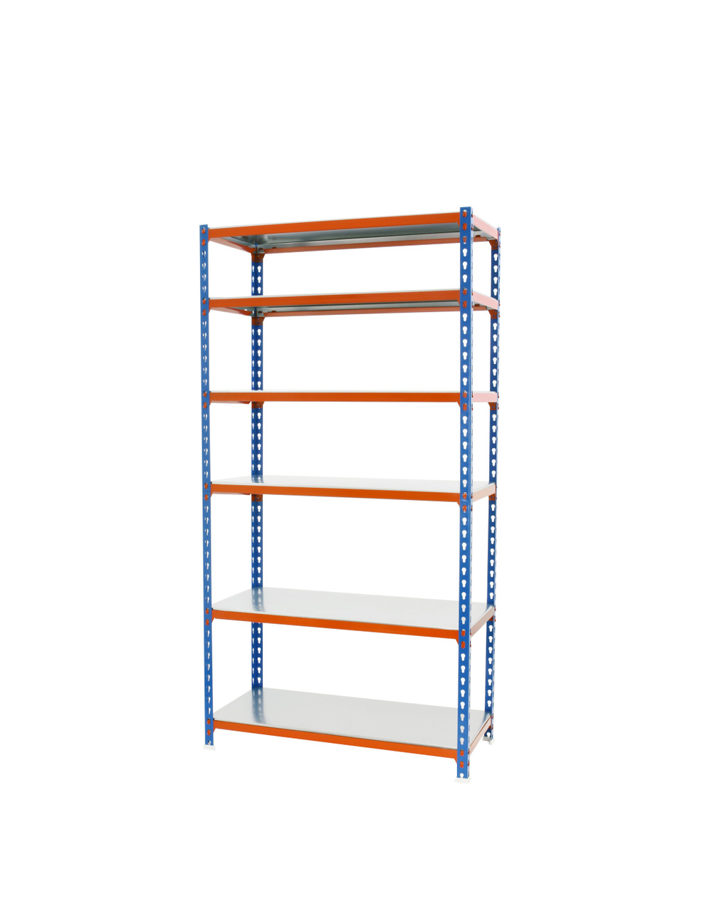 Etagère légère sans vis simonclick megaplus 6/400 2500 bleu/orang/gal bleu/orange/galva 2500x1200x400 - simonrack