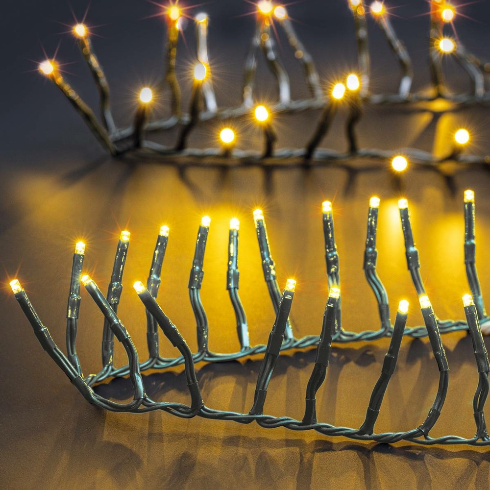 Boa lumineux extérieur 750 led blanc chaud 15m