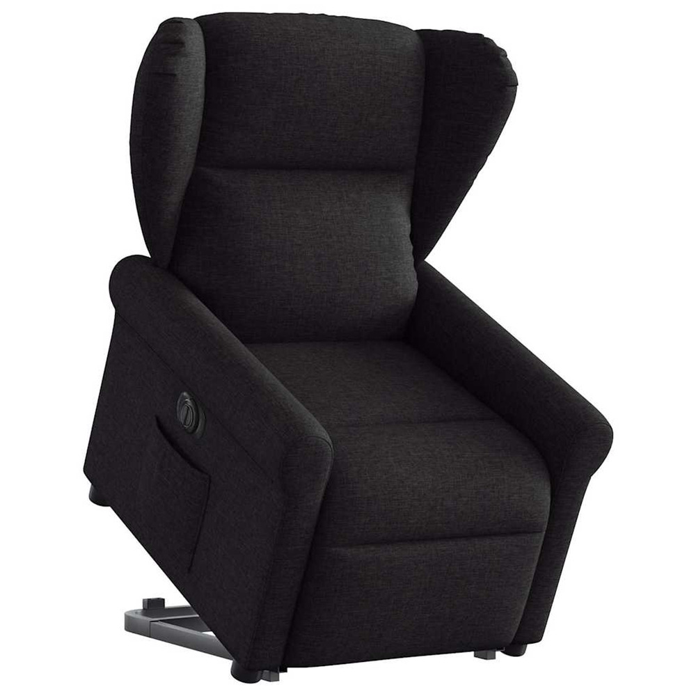 Fauteuil inclinable électrique noir tissu