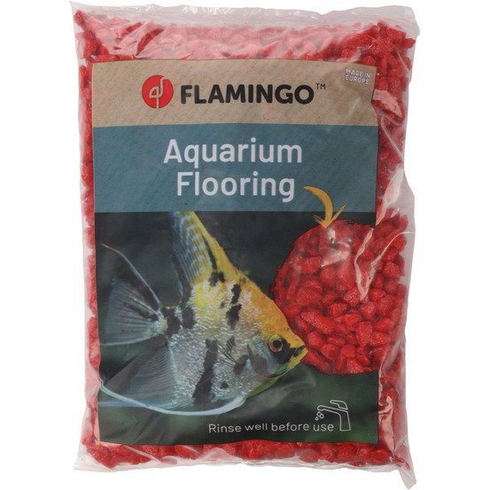 Gravier neon rouge 1 kg pour aquarium