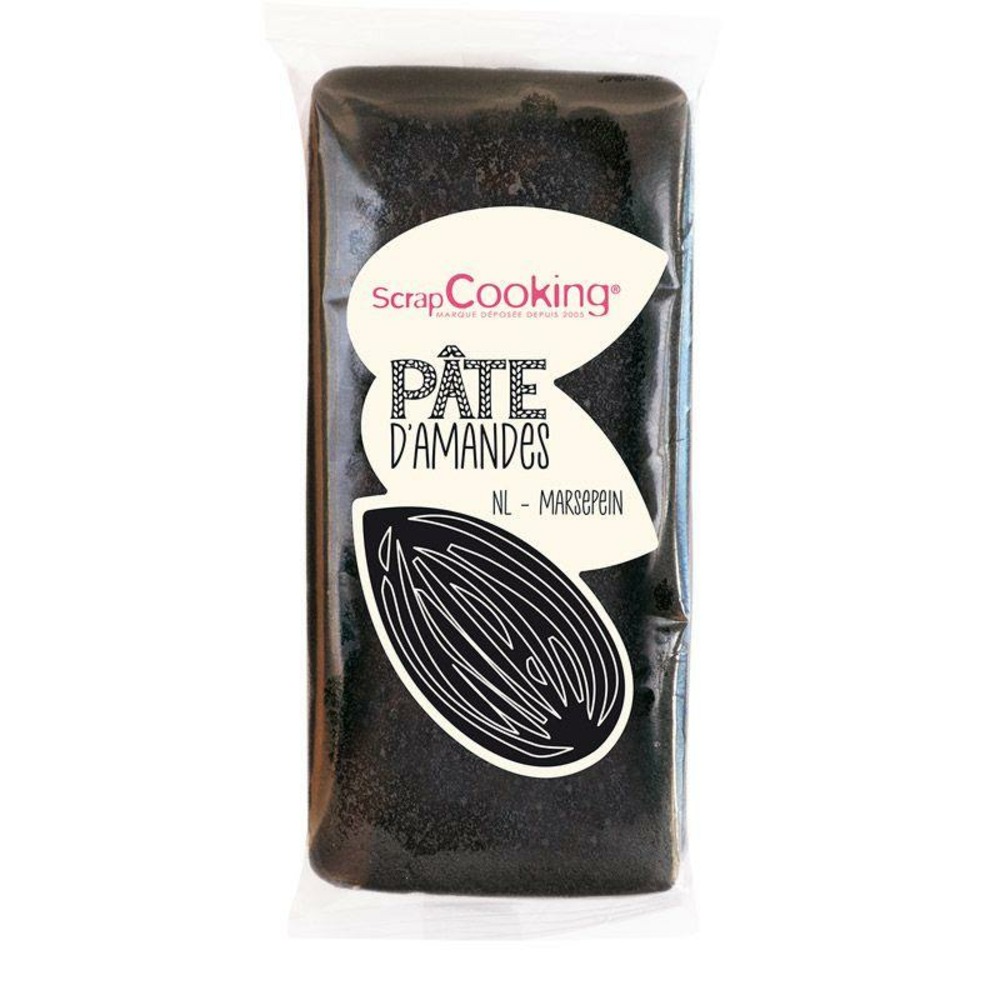 Pâte d'amande - noir - 200 g