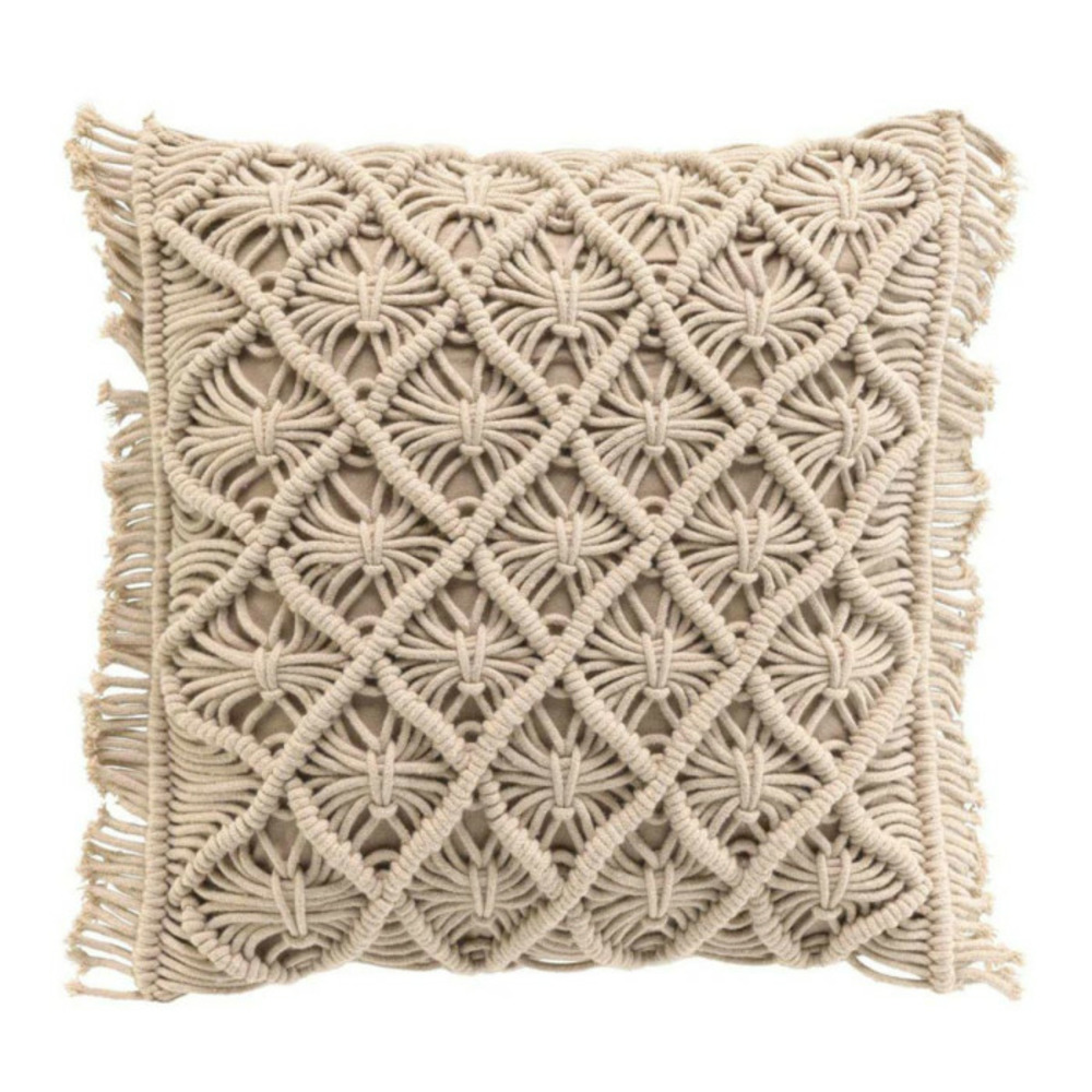 Coussin déco macramé 