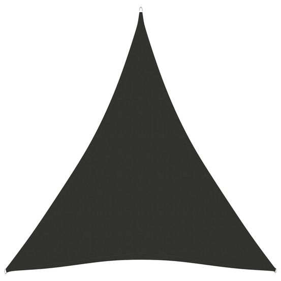 Voile de parasol tissu oxford triangulaire 5x7x7 m anthracite