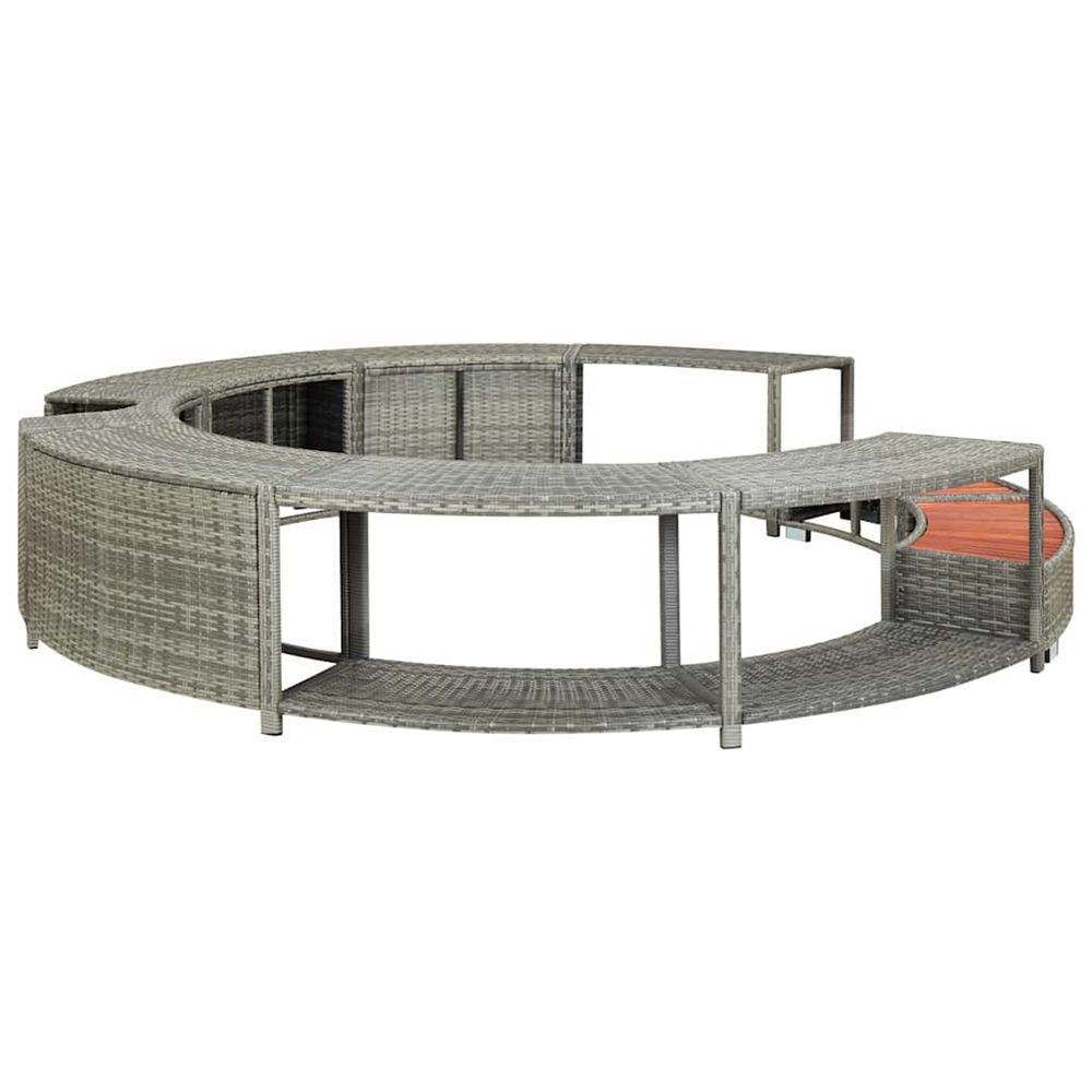 CADRE DE SPA GRIS RESINE TRESS-(870018)