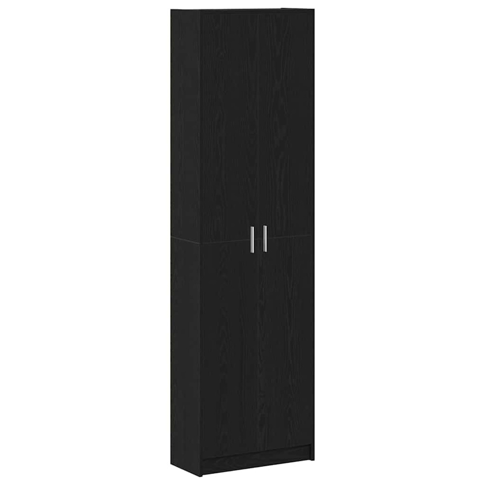 Armoire chêne noir 55 x 25 x 189 cm bois d'ingénierie