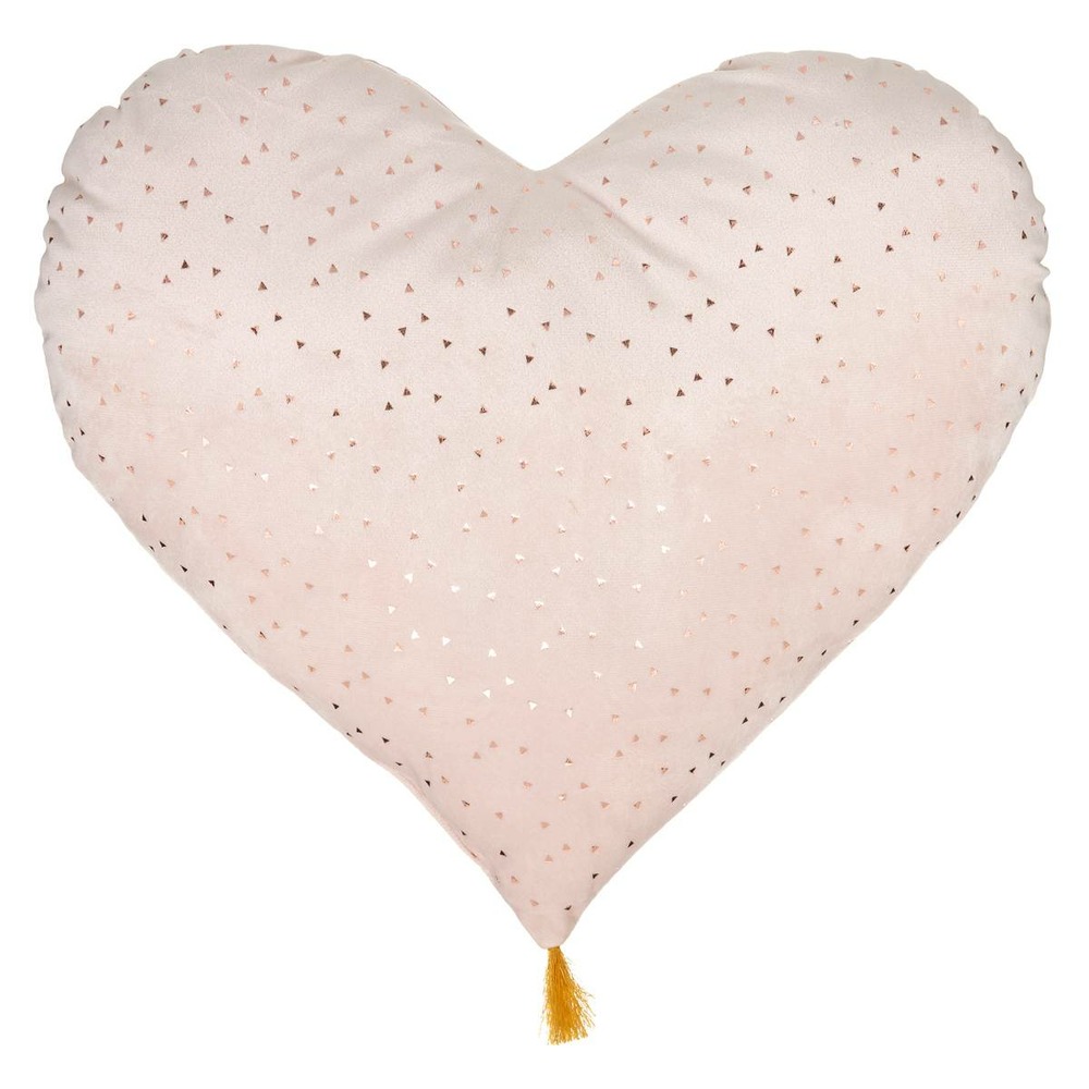 Coussin enfant coeur - rose