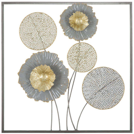 Décoration murale en métal squity 50 x 3.8 x 50 cm