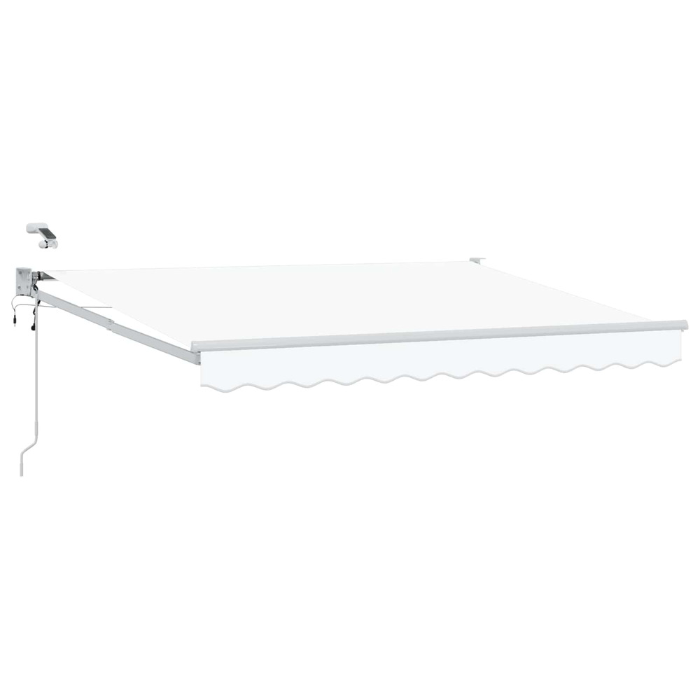 Auvent rétractable électrique blanc 3,5 x 2,5 m