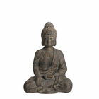 Mica decorations objet décoratif buddha - 46x33x65 cm - magnésium - gris