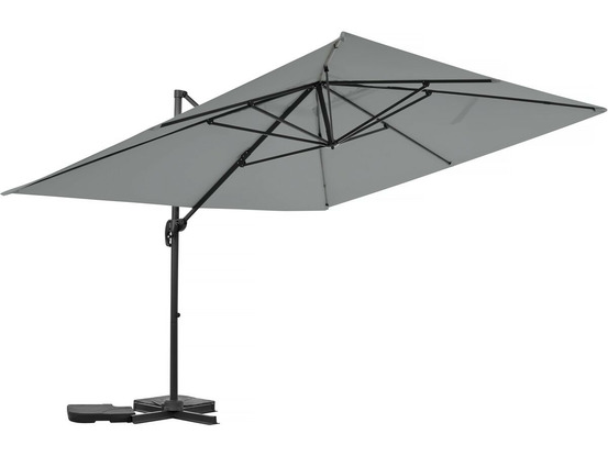 Parasol jardin déporté en aluminium