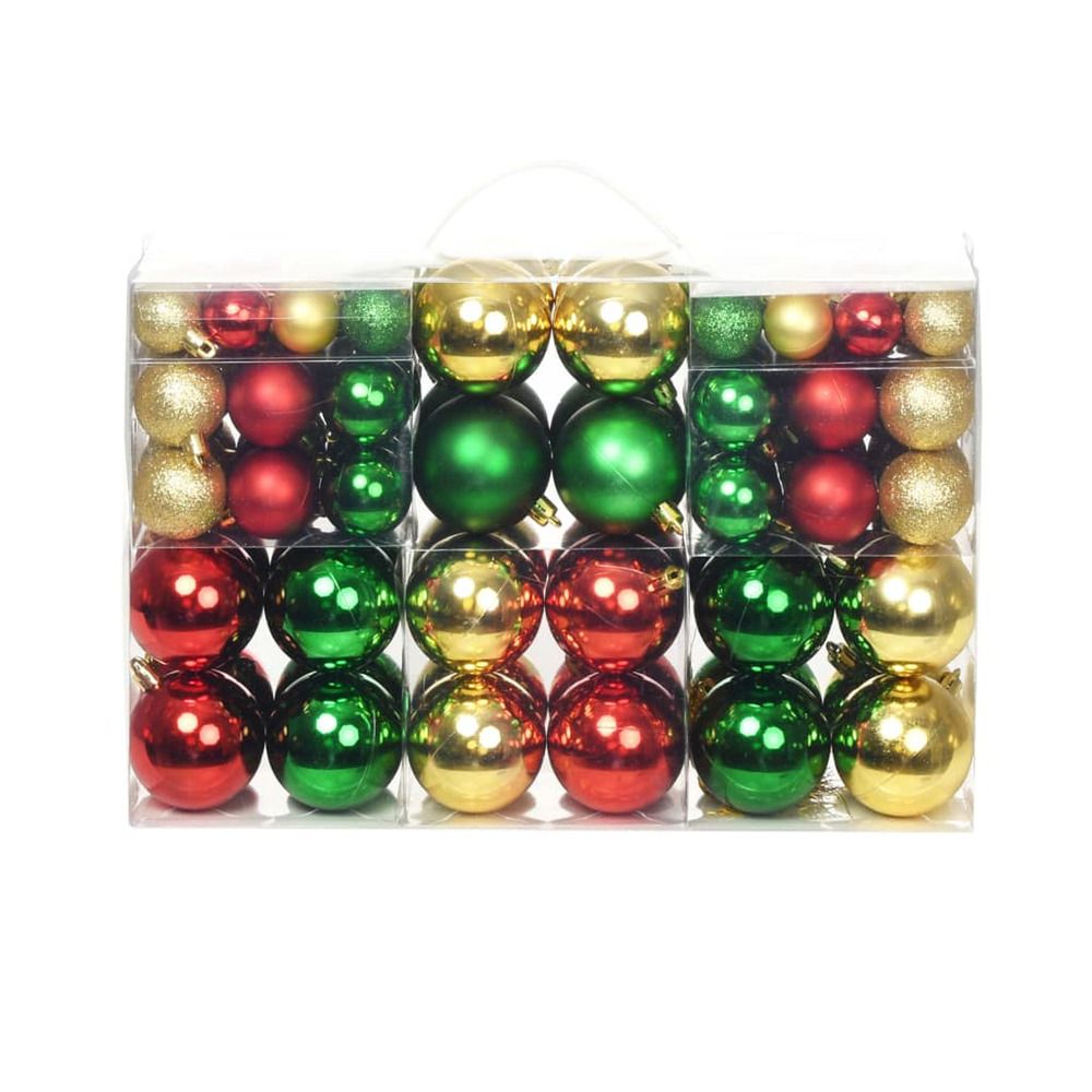 Ensemble de boules de NoÃ«l 100 pcs 6cm
