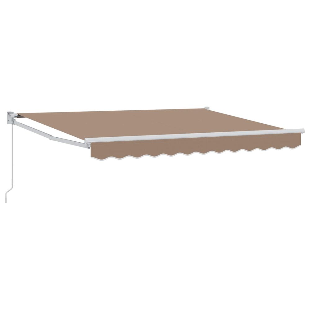 Auvent rétractable taupe 3,5 x 2,5 m