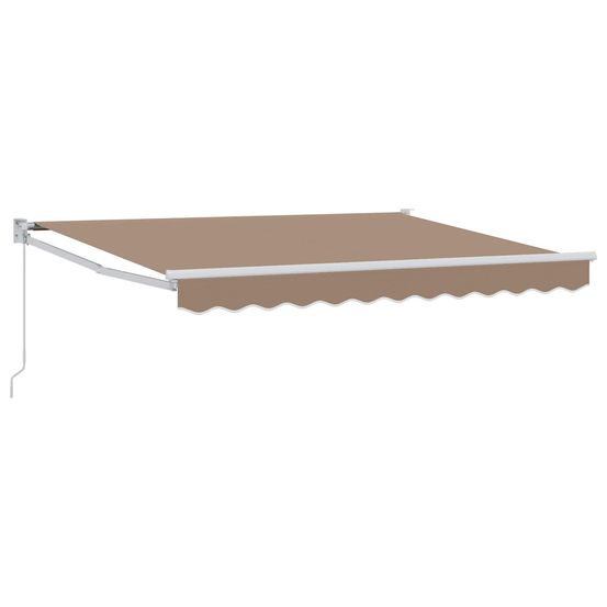 Auvent rétractable taupe 3,5 x 2,5 m