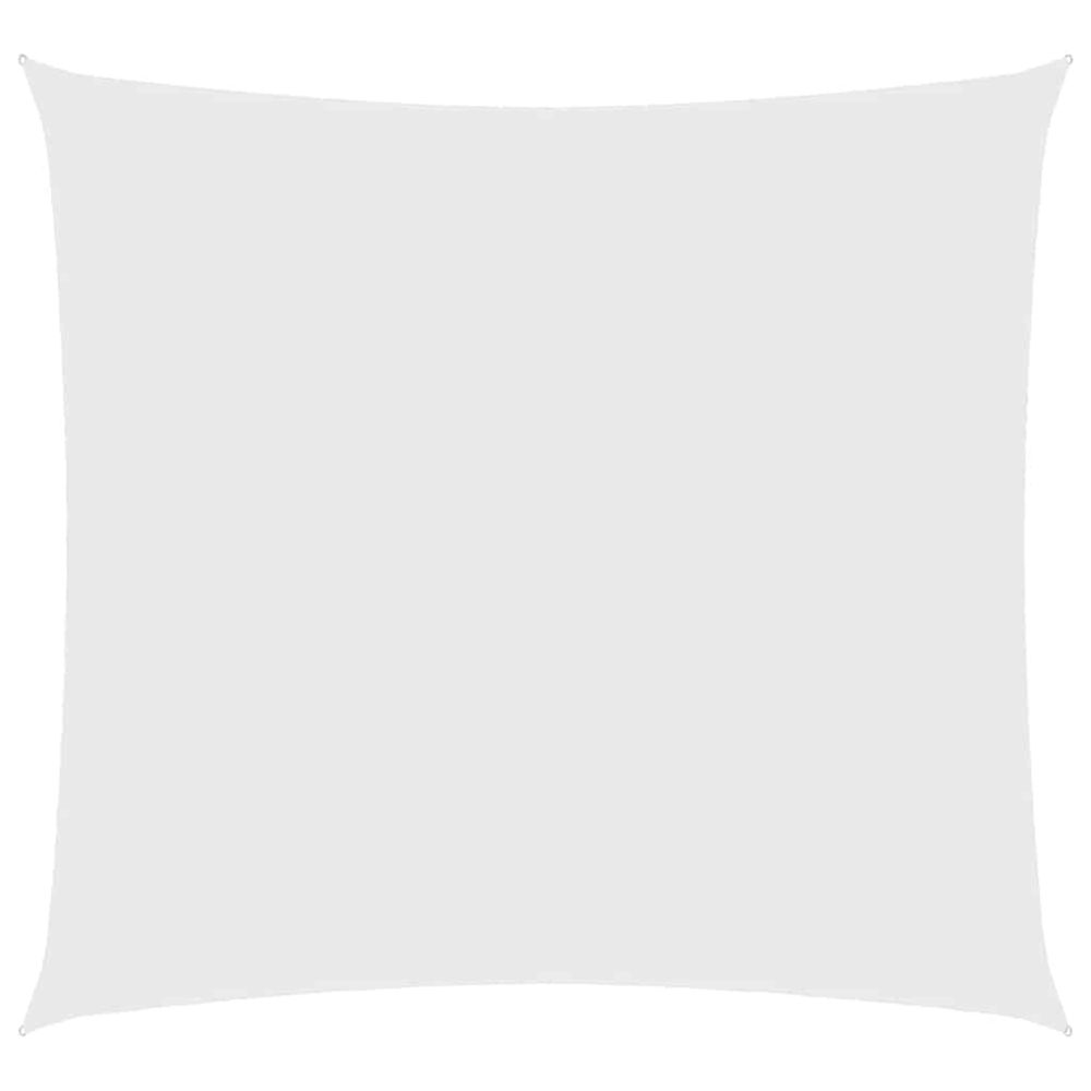 Voile de parasol tissu oxford carré 3,6x3,6 m blanc