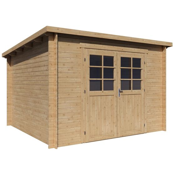 Abri de jardin en bois monopente