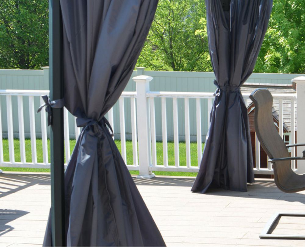 Set de 6 rideaux pour tonnelles - 703449