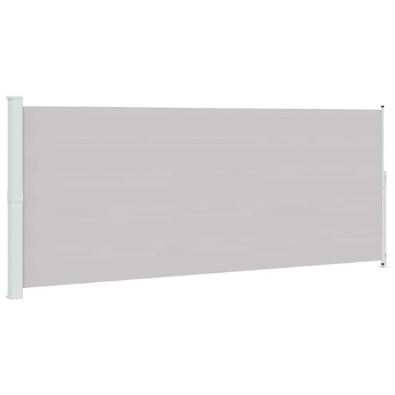 Auvent latéral rétractable de patio 200x514 cm gris