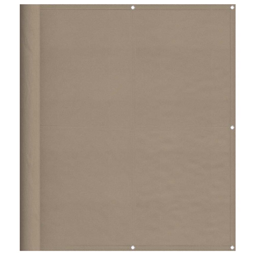 Écran de balcon taupe 120x700 cm 100% polyester oxford