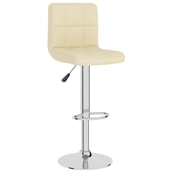 Tabouret de bar crème tissu