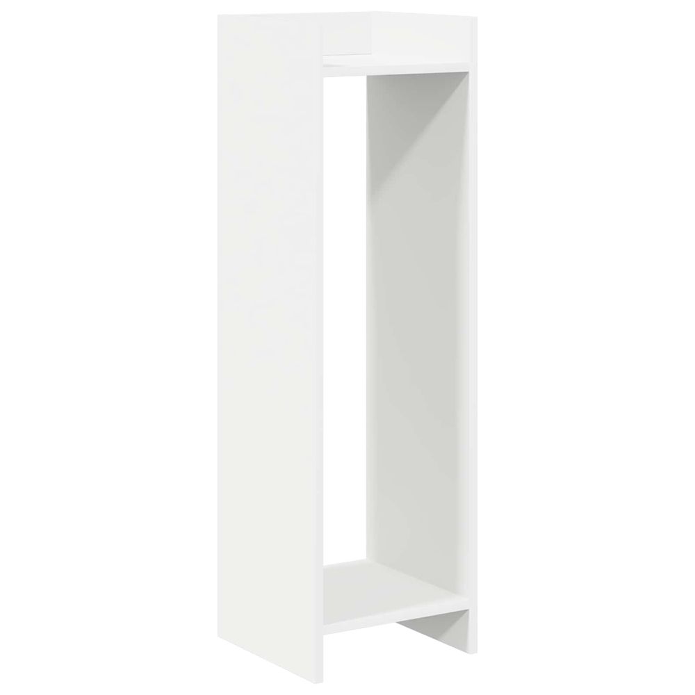 Support de plante blanc 30 x 30 x 100 cm bois d'ingénierie