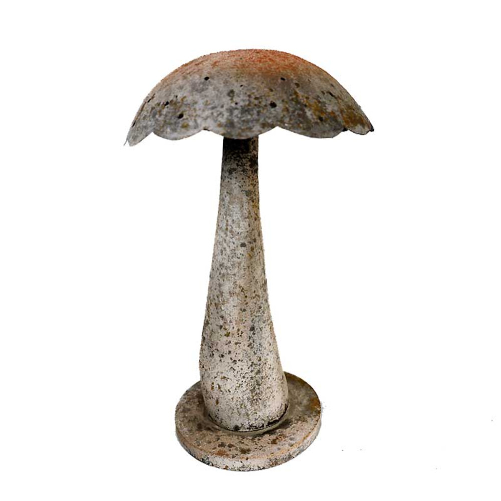 Grand champignon fer patiné 30x30x56cm