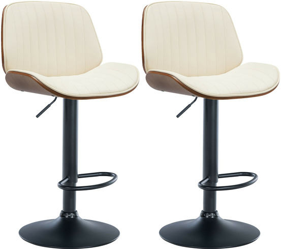 Lot de 2 tabourets de bar nova simili cuir