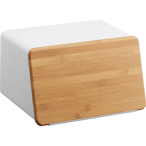 Boite à pain en acier et bambou tower bread