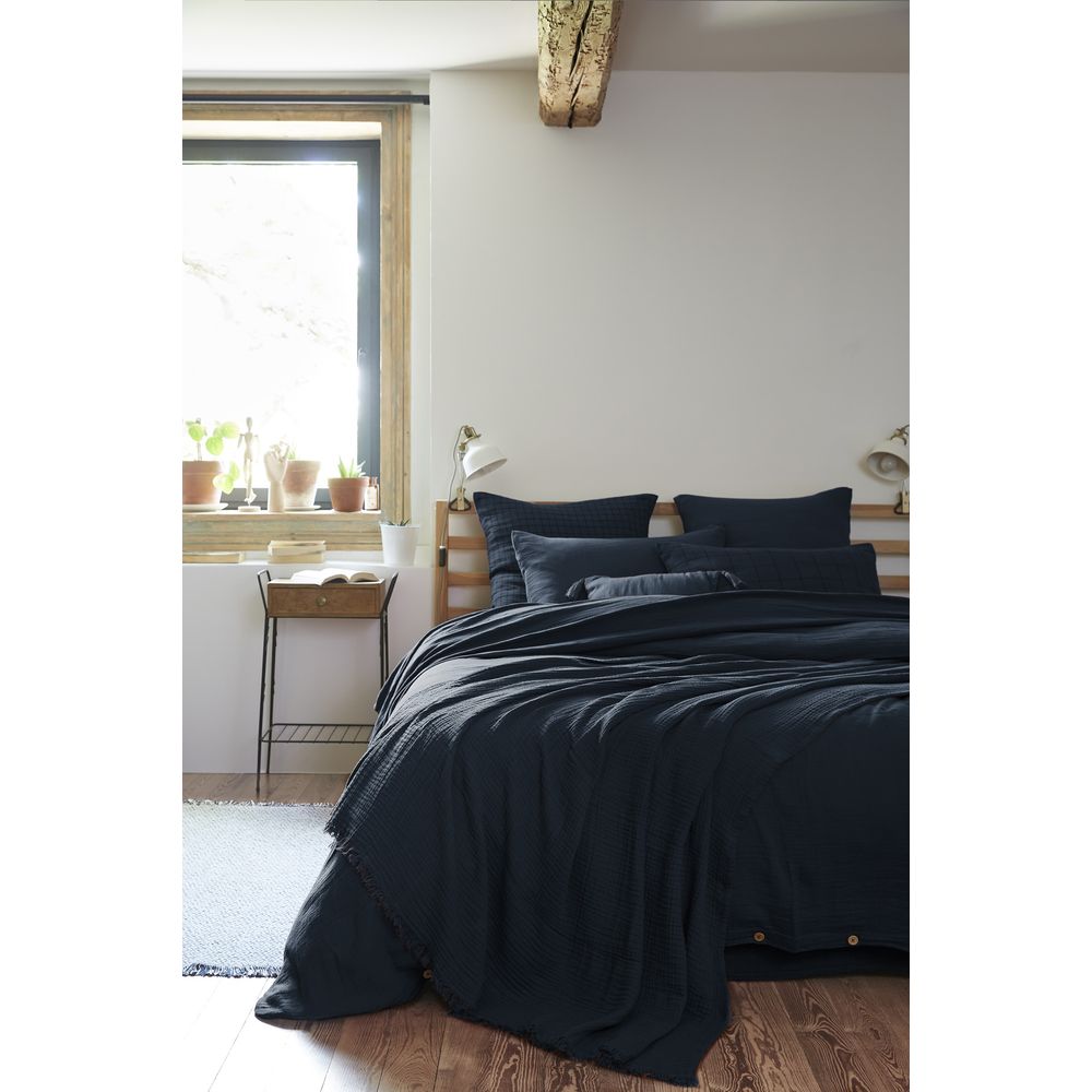Plaid quadruple gaze de coton gaia