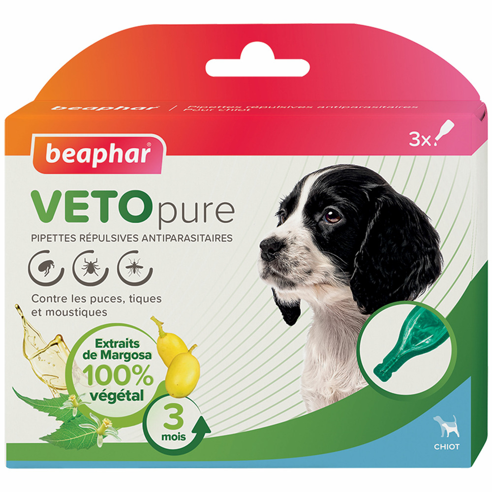 Pipettes insectifuges vetopure beaphar : chiot