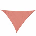 Voile d'ombrage triangulaire rouille - L400xl400xH400cm