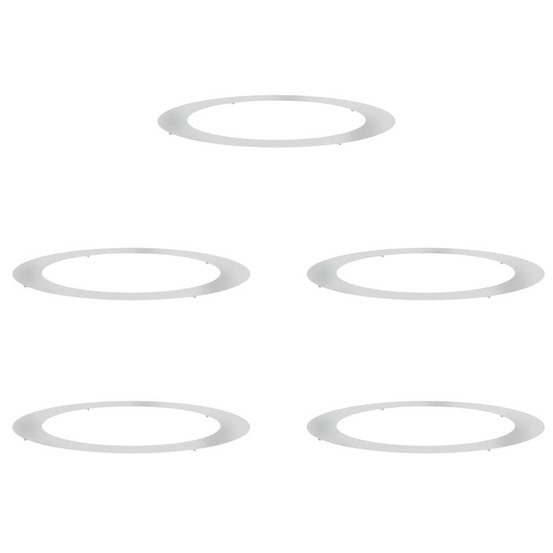 Adapté pour anneaux d'arbre plats 5 pcs argent ø90 / 120 cm