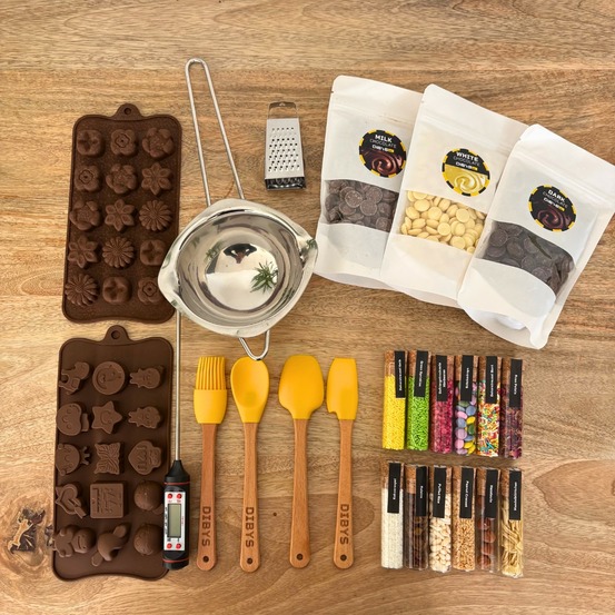 Kit diy chocolats individuels - adultes et enfants
