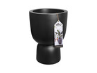 Pot de fleurs rond en plastique extérieur/intérieur ø 41 cm  pure coupe noir
