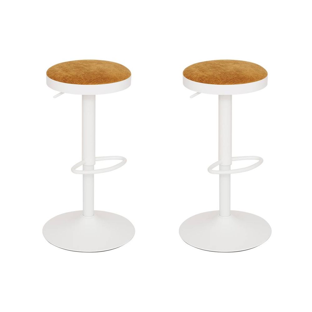 Lot de 2 tabourets de bar ilsa ocre