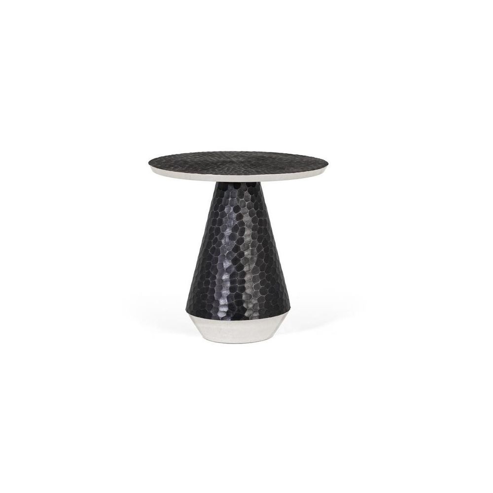 Table basse aluminium gris - constance décoration d'autrefois