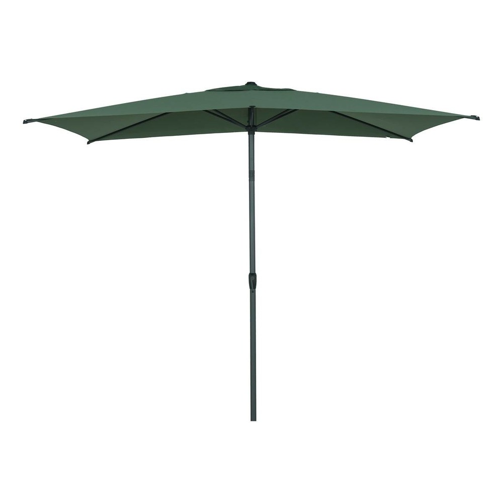 Parasol droit rectangulaire inclinable loompa 3x2m vert olive