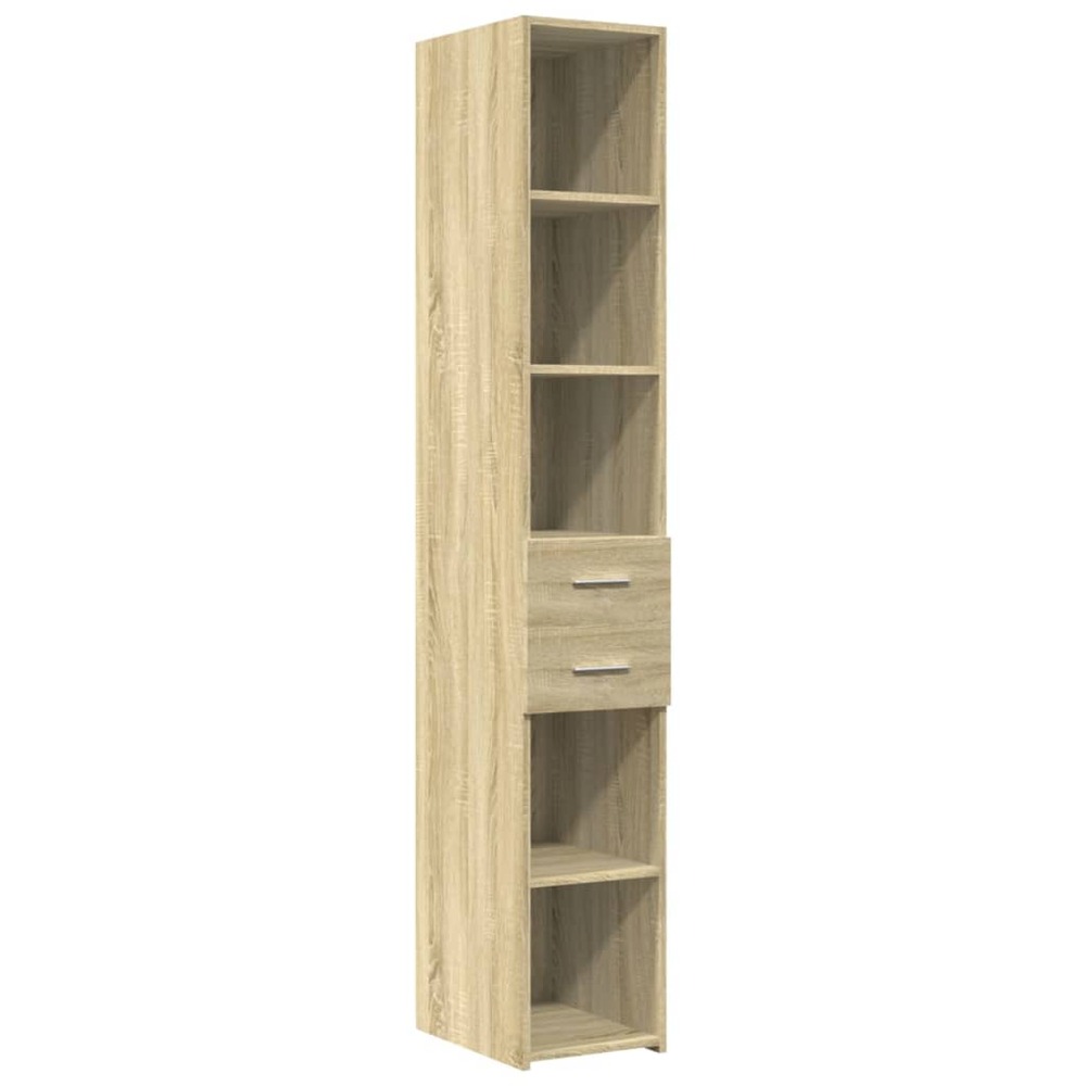 Buffet bahut commode armoire meuble de rangement organisateur cuisine salle de séjour salon haut sonoma 30 x 42,5 x 185 cm bo