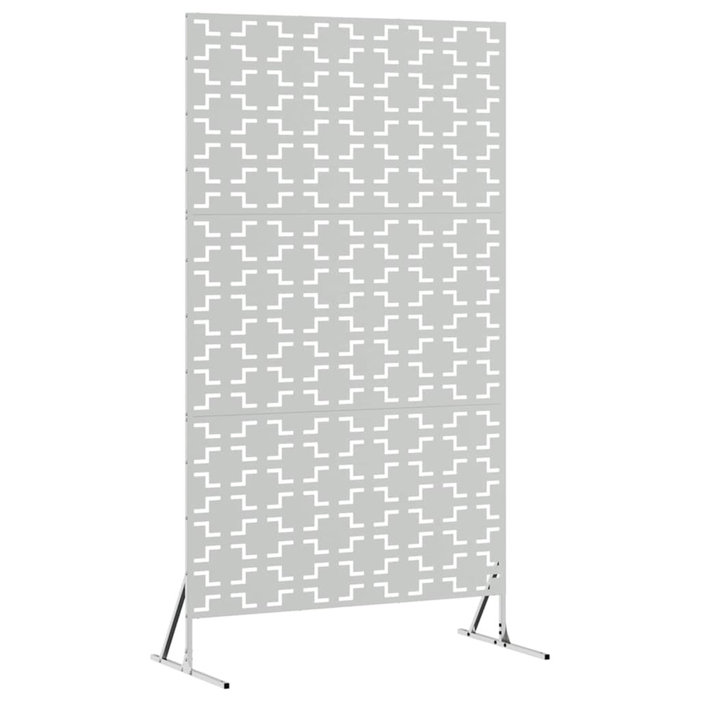 Écran de confidentialité gris 100 x 50 x 180 cm acier