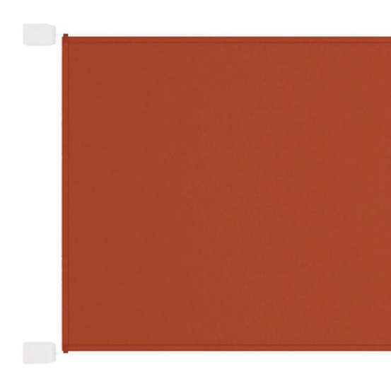 Auvent vertical terre cuite 140x420 cm tissu oxford
