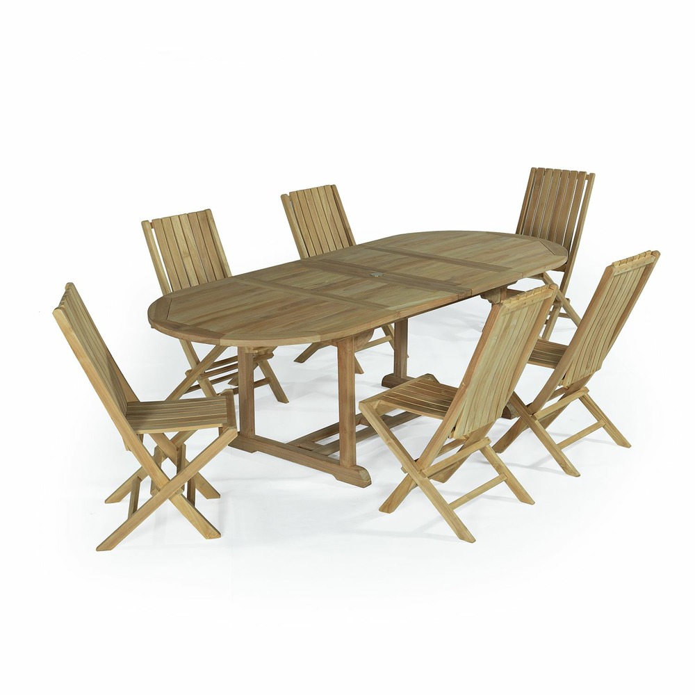 SALON DE JARDIN TECK TOGA-(783907)