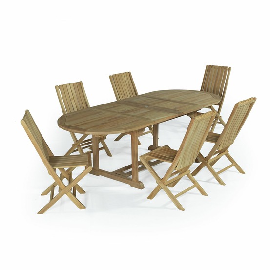 SALON DE JARDIN TECK TOGA-(783907)