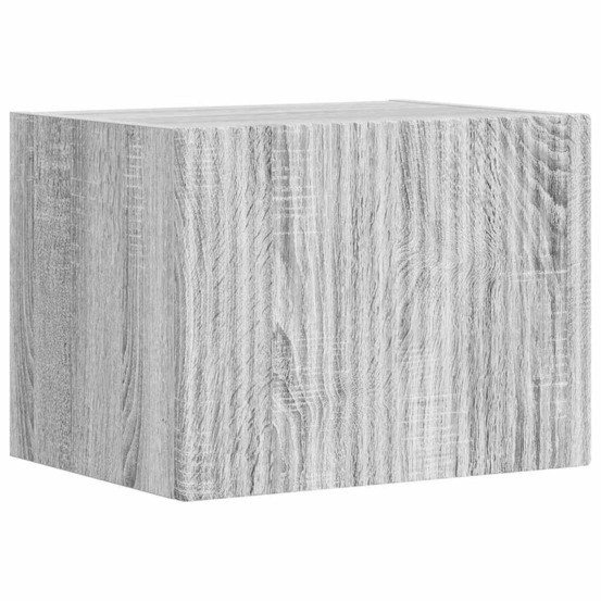 Meuble tv mural gris sonoma 60 x 31 x 29.5 cm bois d'ingénierie