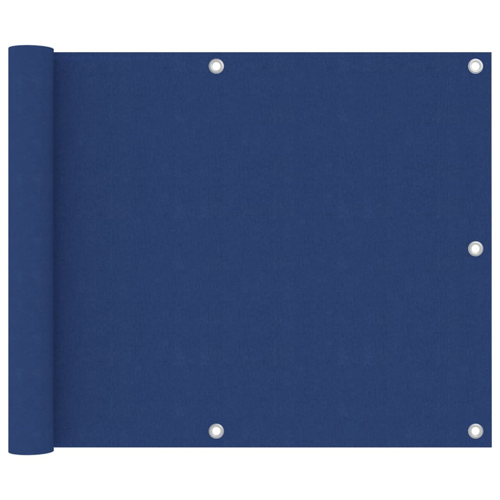 Écran de balcon bleu 75x500 cm tissu oxford
