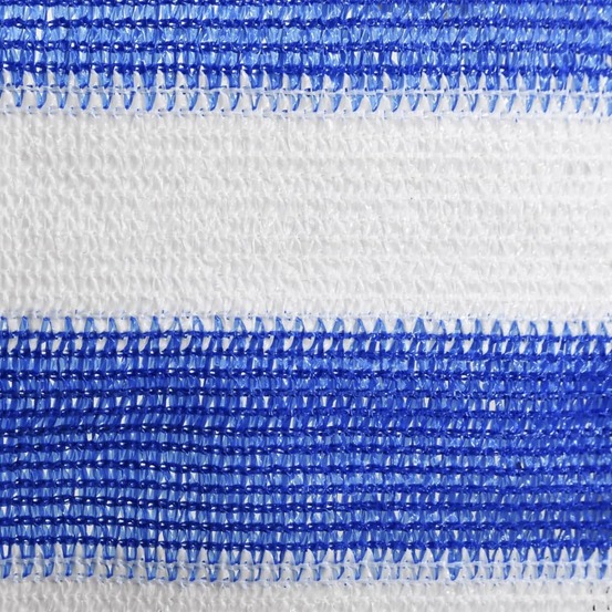 Écran de balcon bleu et blanc 120x500 cm pehd
