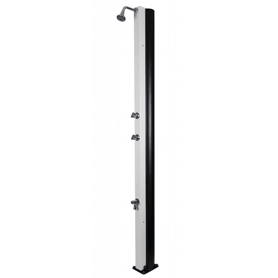 Douche de jardin solaire blanche avec rince pieds 30l