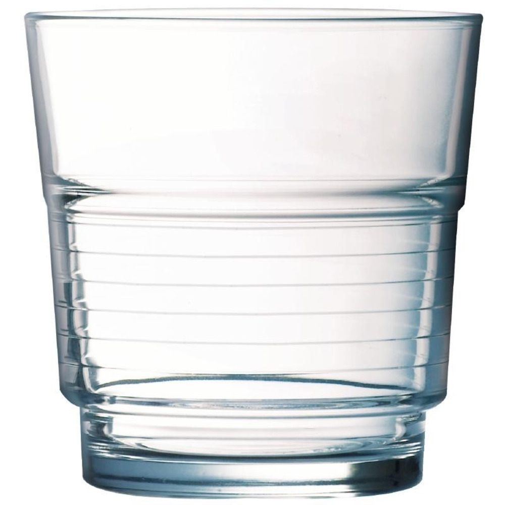 Gobelets en verre arcoroc spirale 250 ml - lot de 6