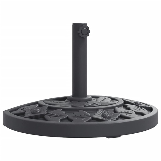 Base de parasol pour mâts ø38 / 48 mm 9 kg demi-rond