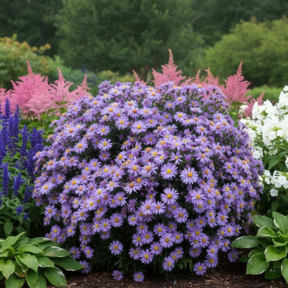 Aster d'automne prof. Anton kippenberg, aster dumosus lot de 3 godets